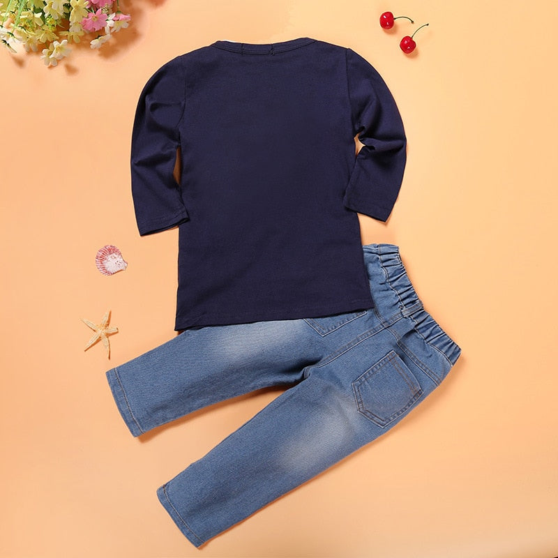 3Pcs Cardigan Coat +Shirt W/ Jeans - Shopminidrip