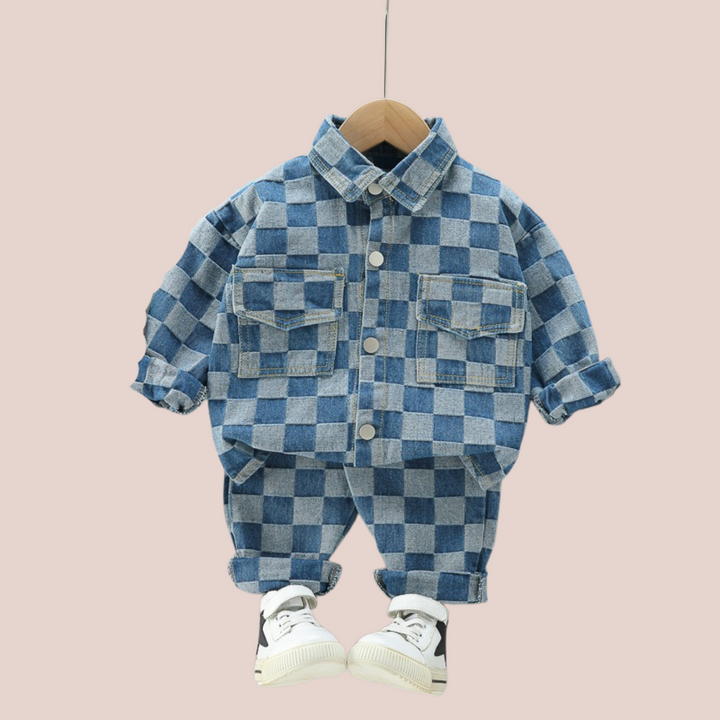 Checkered jacket & Pants - Shopminidrip