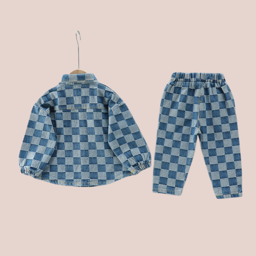 Checkered jacket & Pants - Shopminidrip