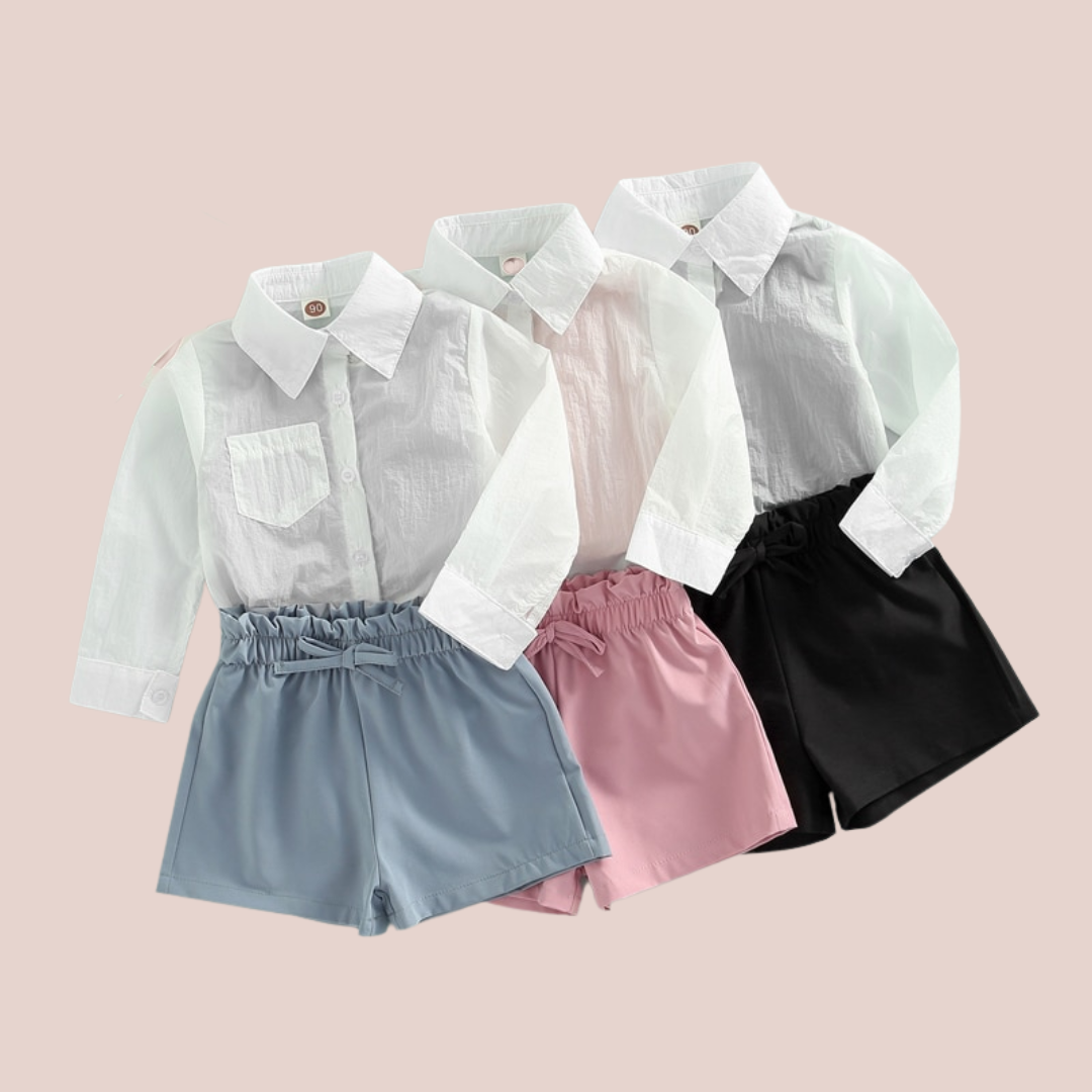 Button Up Top W/ Tank + Shorts - Shopminidrip