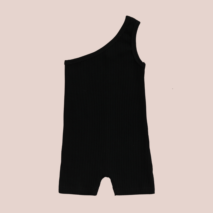 One Shoulder Jumpsuit With Belt - Shopminidrip