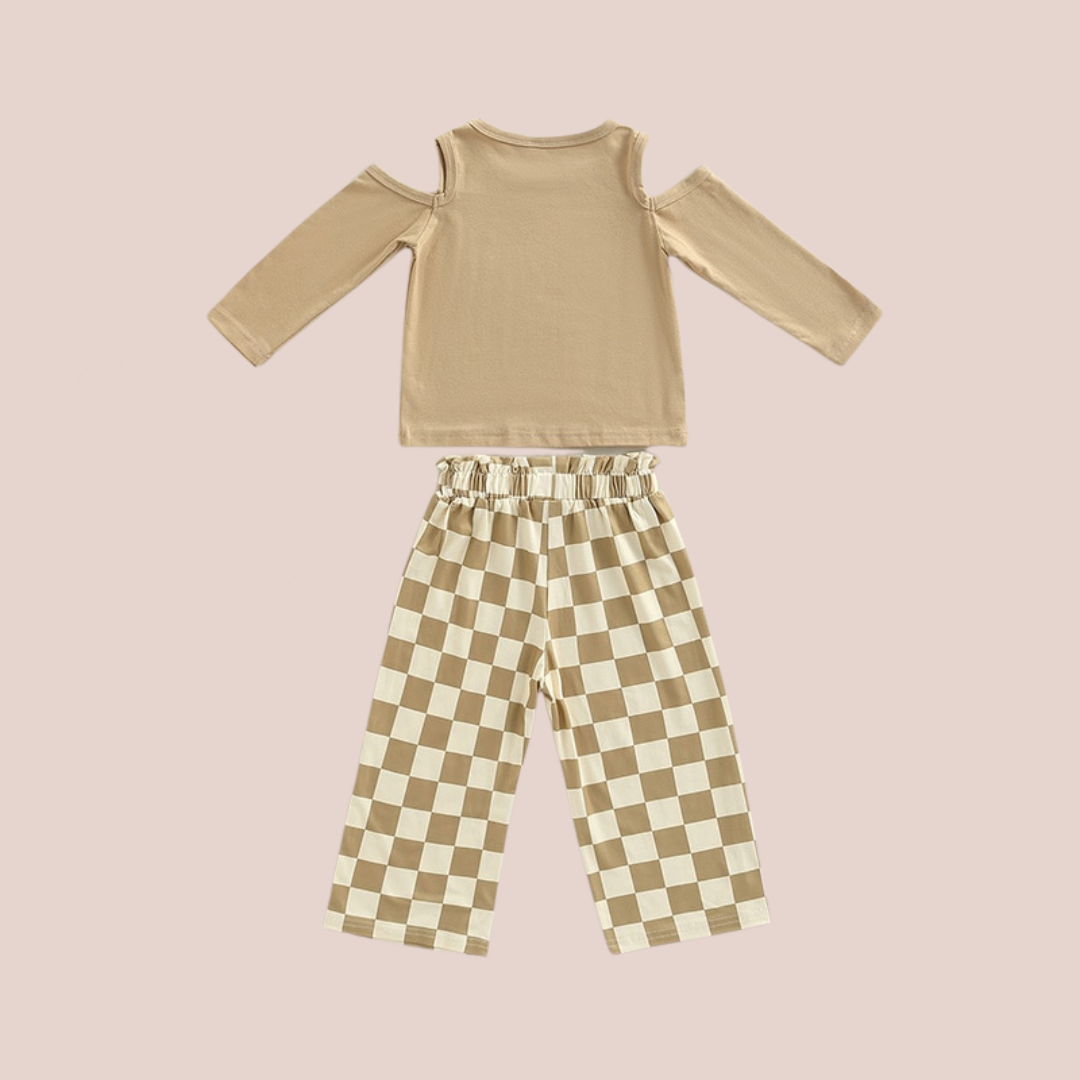 Mama's Girl Shirt W/ Plaid Pants - Shopminidrip