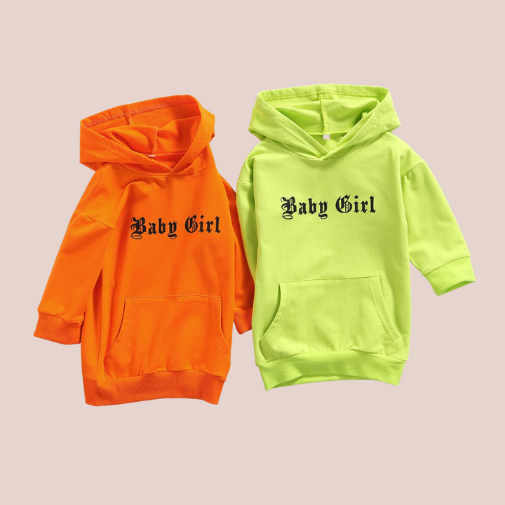 Baby Girl Hoodie Dress - Shopminidrip