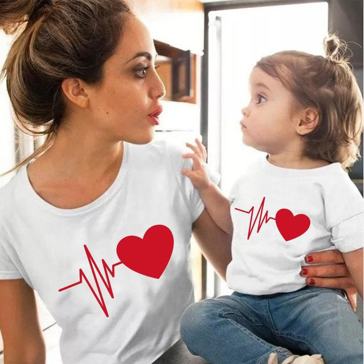 Matching Heart Beat Shirts - Shopminidrip